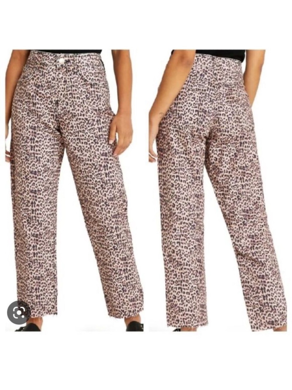 River island high rise animal print jeans 14